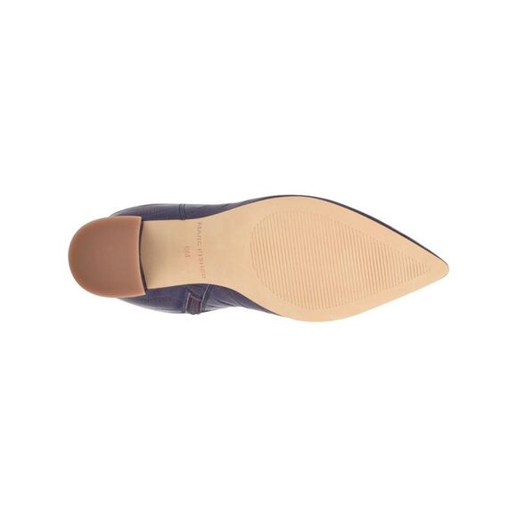 MARC FISHER Womens Purple Crocodile Retie Toe Block Heel Leather